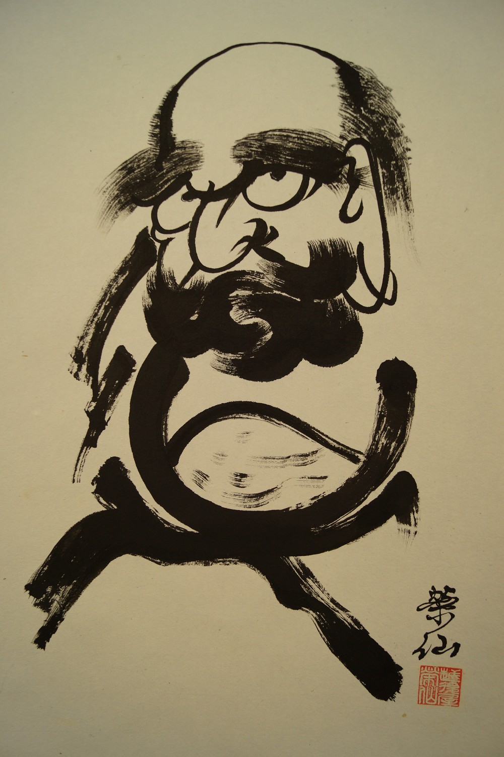 Bodhidharma primer plano del motivo 1