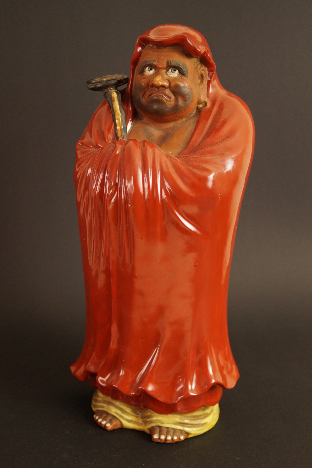 Bodhidharma Daruma Kutani-Figur Frontalansicht