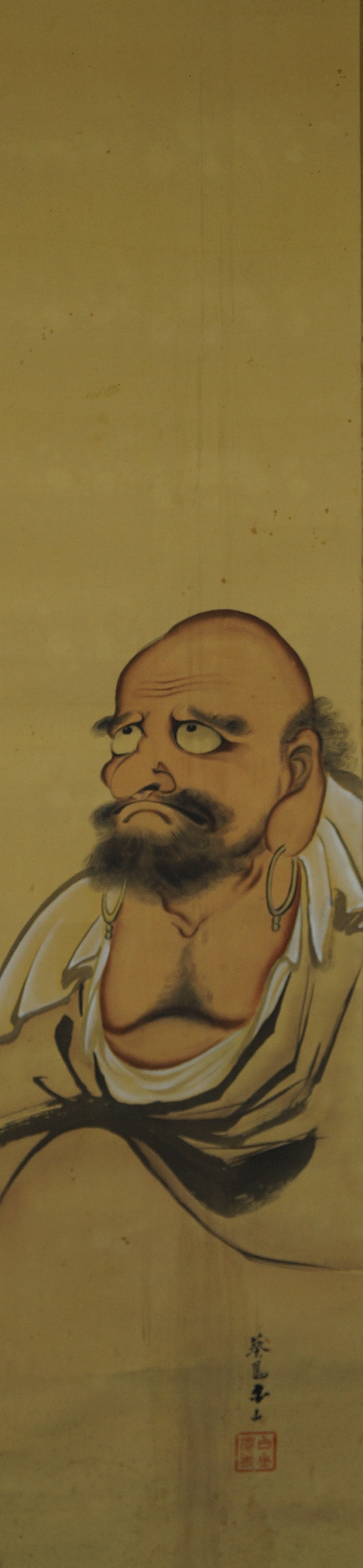 Kakemono Bodhidharma Daruma Gesamtmotiv ohne Rahmung