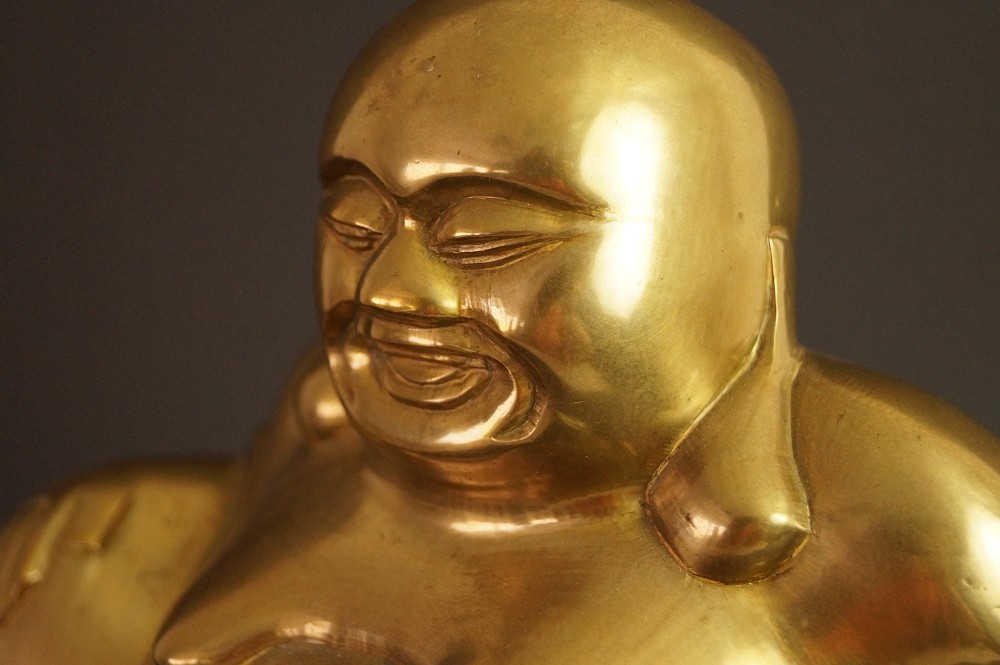 Hotei-Figur Gesicht-Motiv Nahaufnahme 2