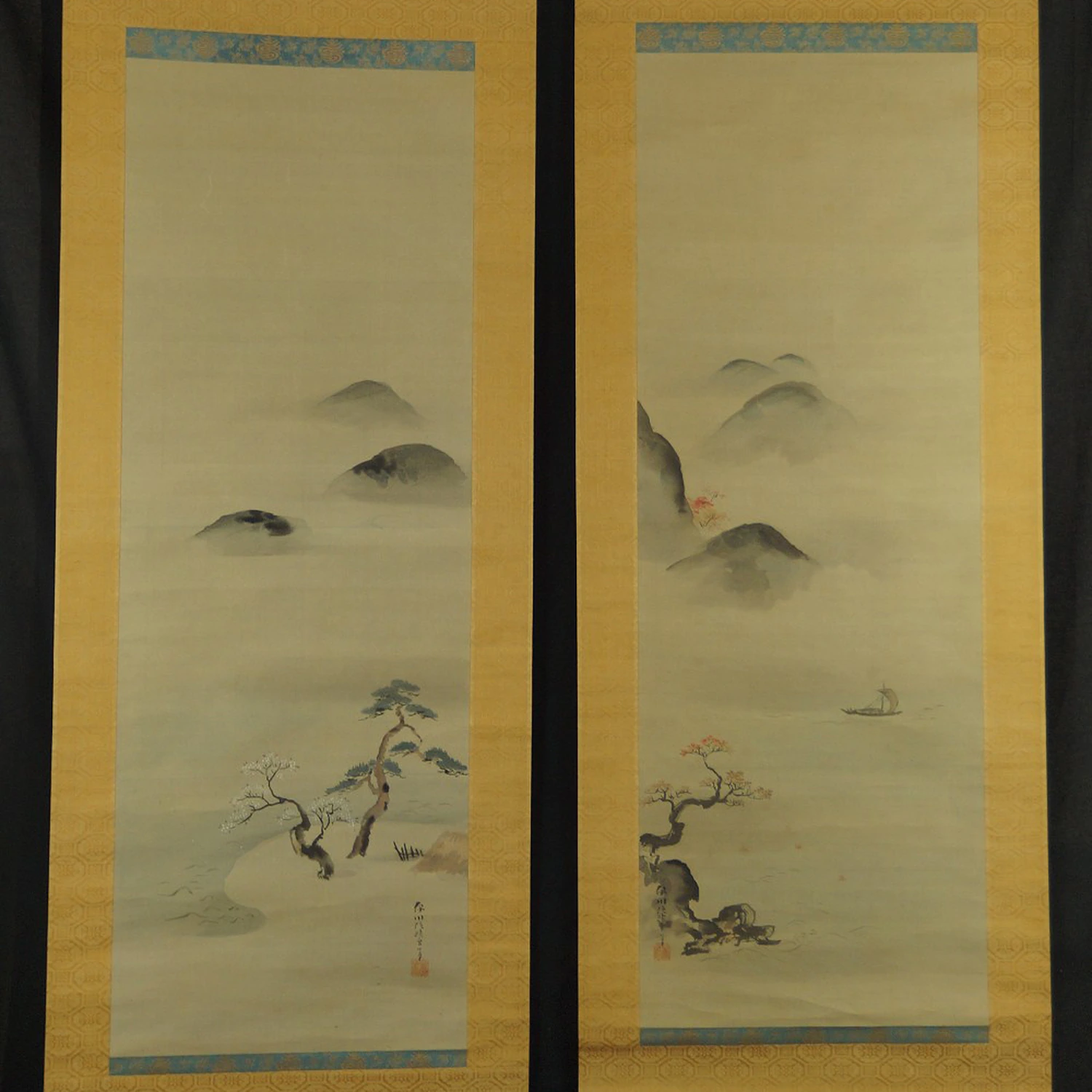 Fruehling und Herbst von Kano Isenin Eishin Set Motiv Nahaufnahme Vorschau