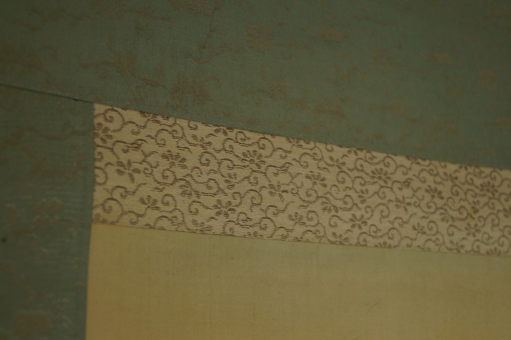 Vogel und Pflaumenblueten von Hiroshi Matsuda Montierungsdetail 1