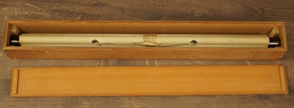 Blumen und Herbstlaub Kakemono in Aufbewahrungsbox
