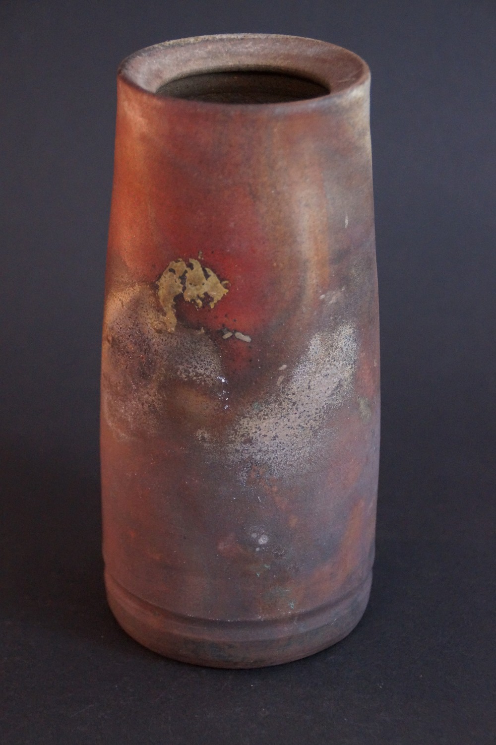 Vaso in ceramica di Bizen di Toho vista frontale