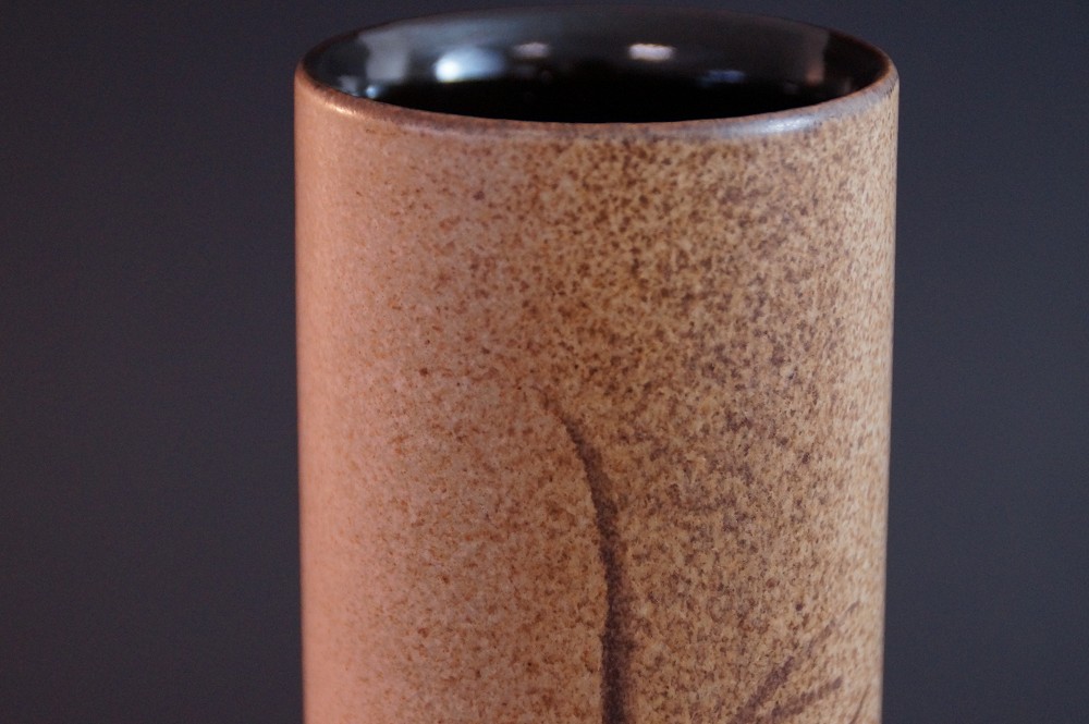 Vase von Seitoku Kawai Halsansicht Nahaufnahme