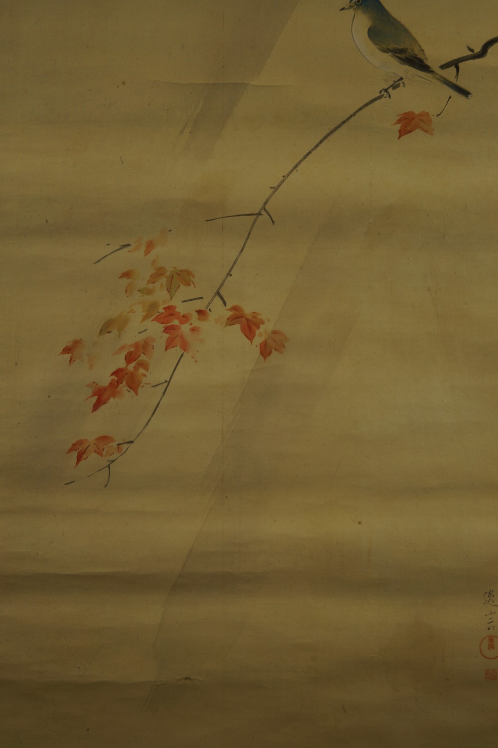 Rollo colgante japonés otoño motivo de arce primer plano 1