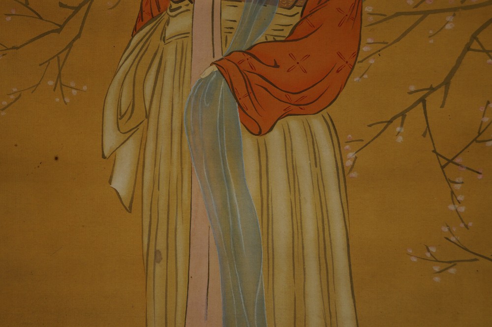 Piękność w kimonie kimono zbliżenie