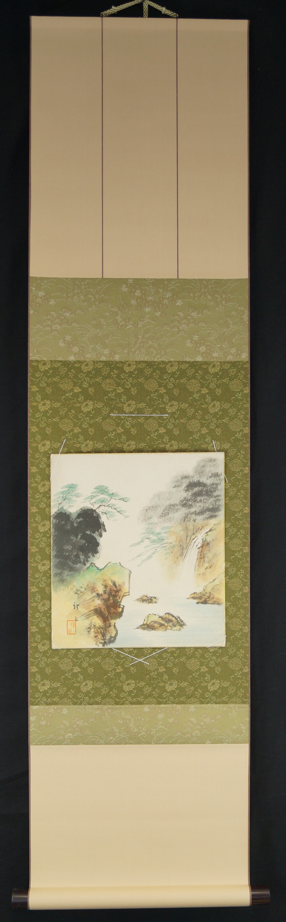 Shikishi Landschaft Gesamtansicht mit Einfassung