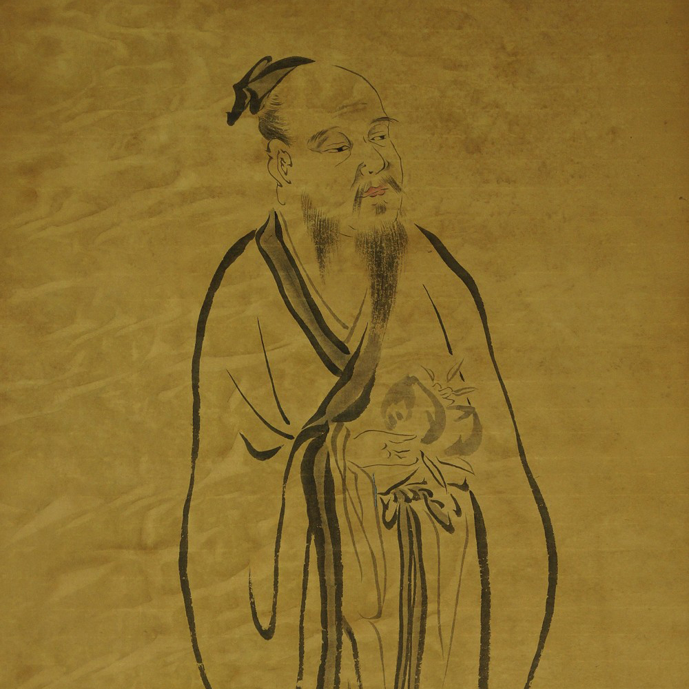 Moench Kakemono Motiv Nahaufnahme Vorschau