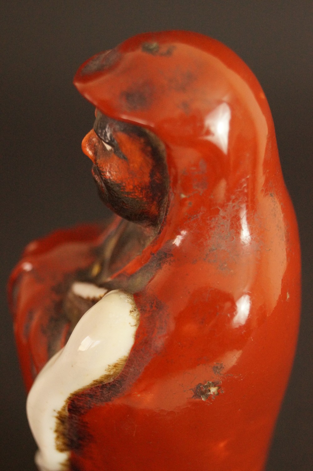 Bodhidharma Daruma Kutani-Figur Gesicht-Motiv Nahaufnahme 4