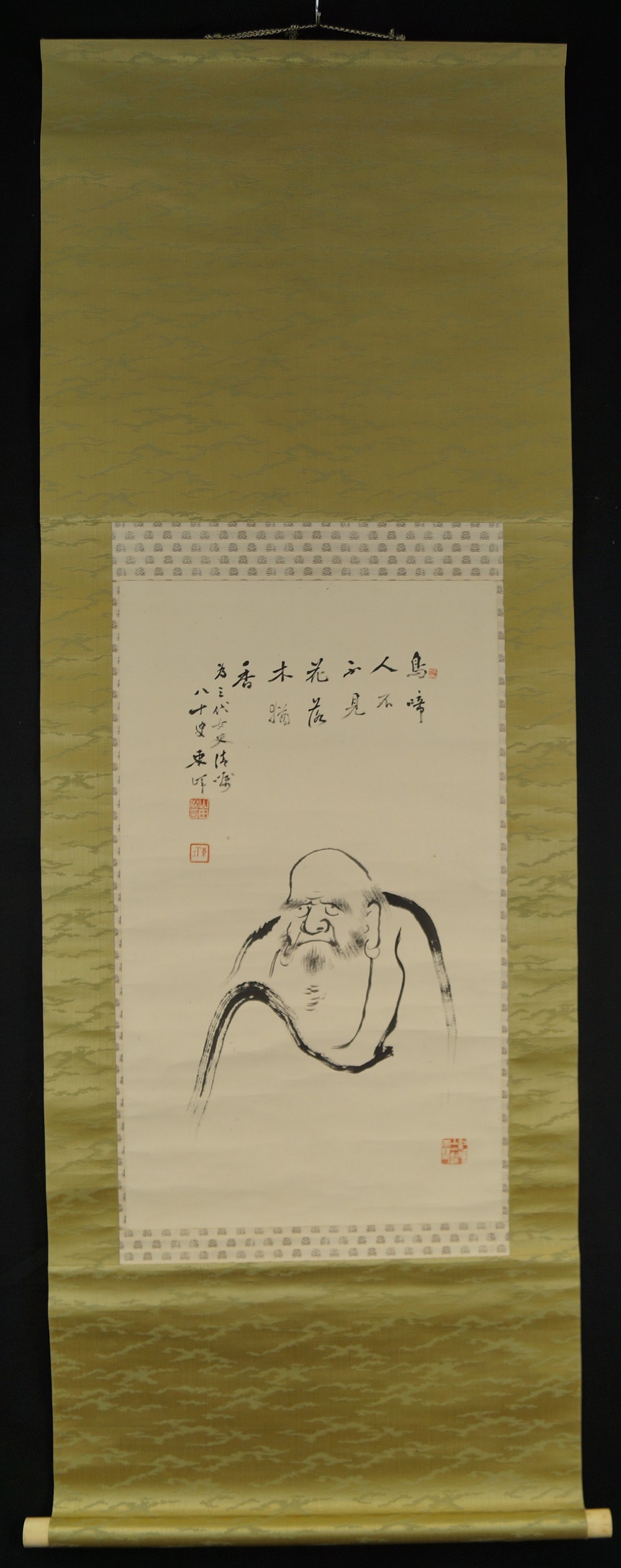 Bodhidharma Gesamtansicht Rollbild