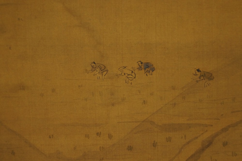 Fuji-San behind pine hill by Kano Naganobu landscape close-up 2