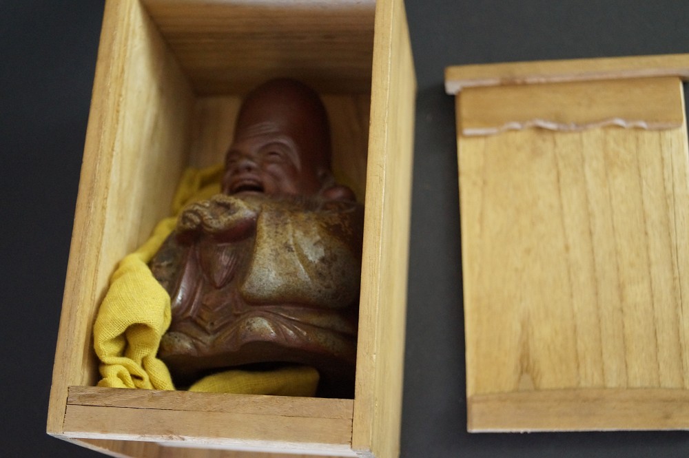 Fukurokuju Figur in Aufbewahrungsbox 2