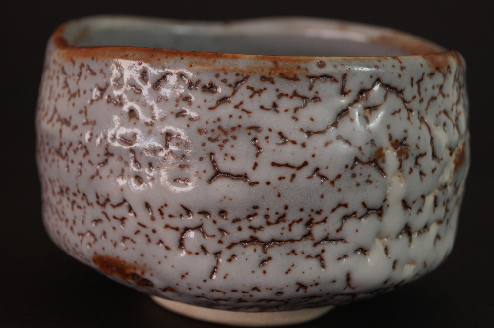 Chawan Shino par Shuzo Kato Vue arrière