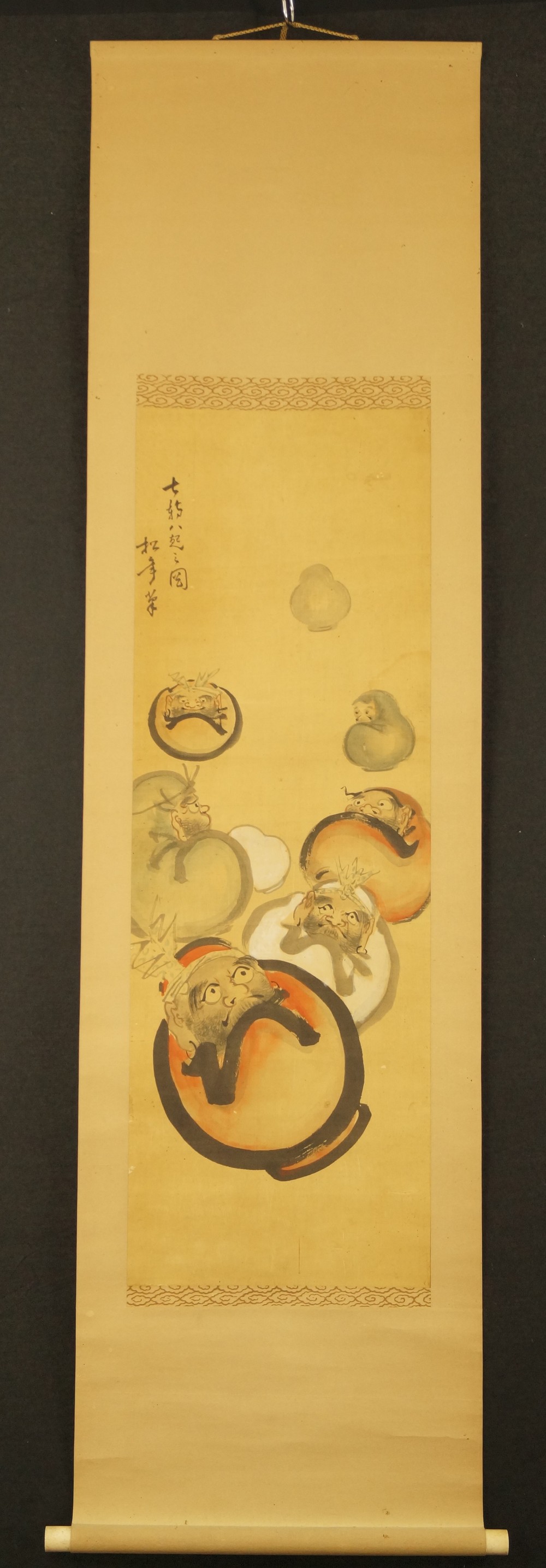 Bodhidharma Rollbild Gesamtansicht