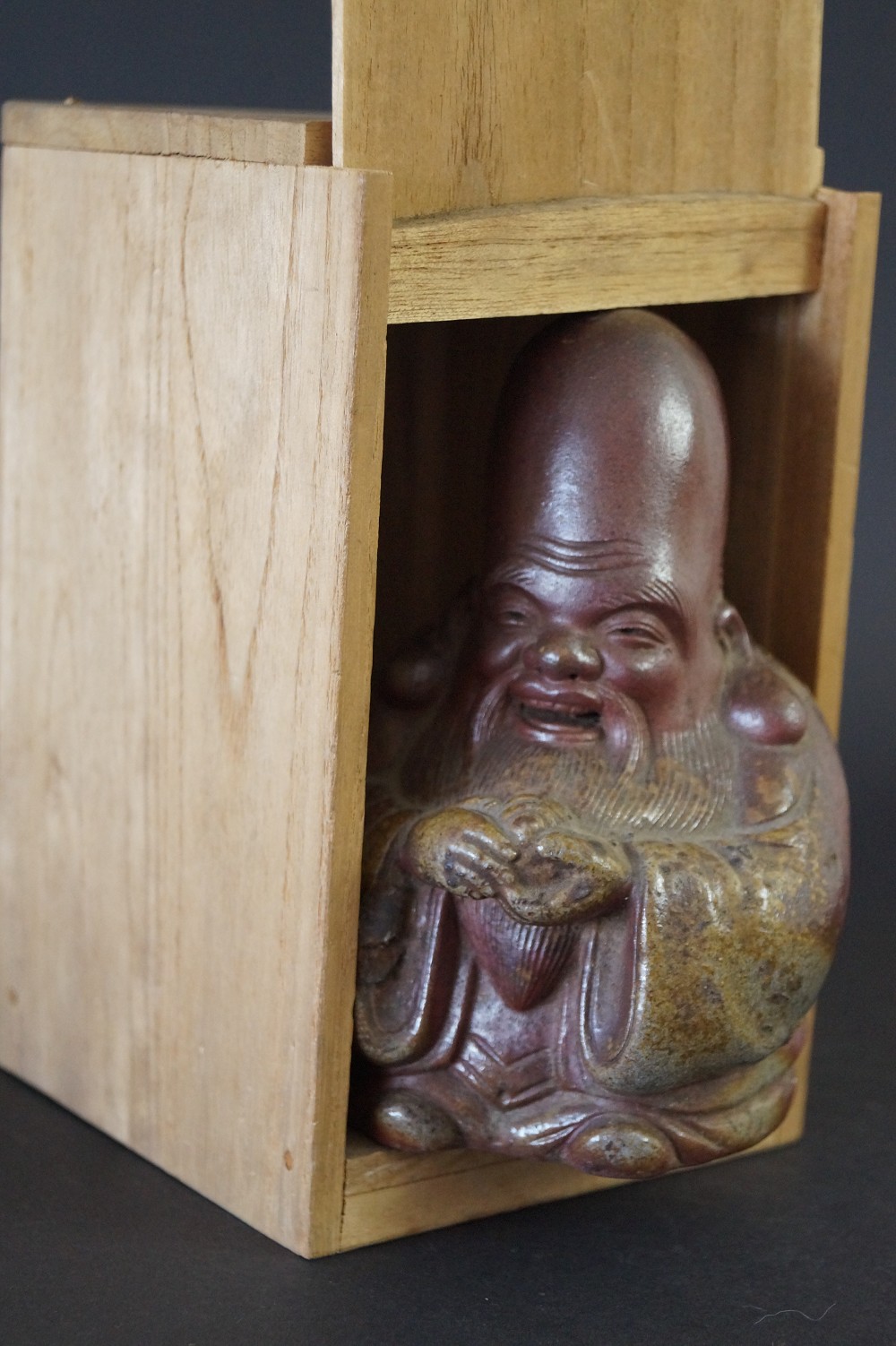 Fukurokuju Figur in Aufbewahrungsbox 1