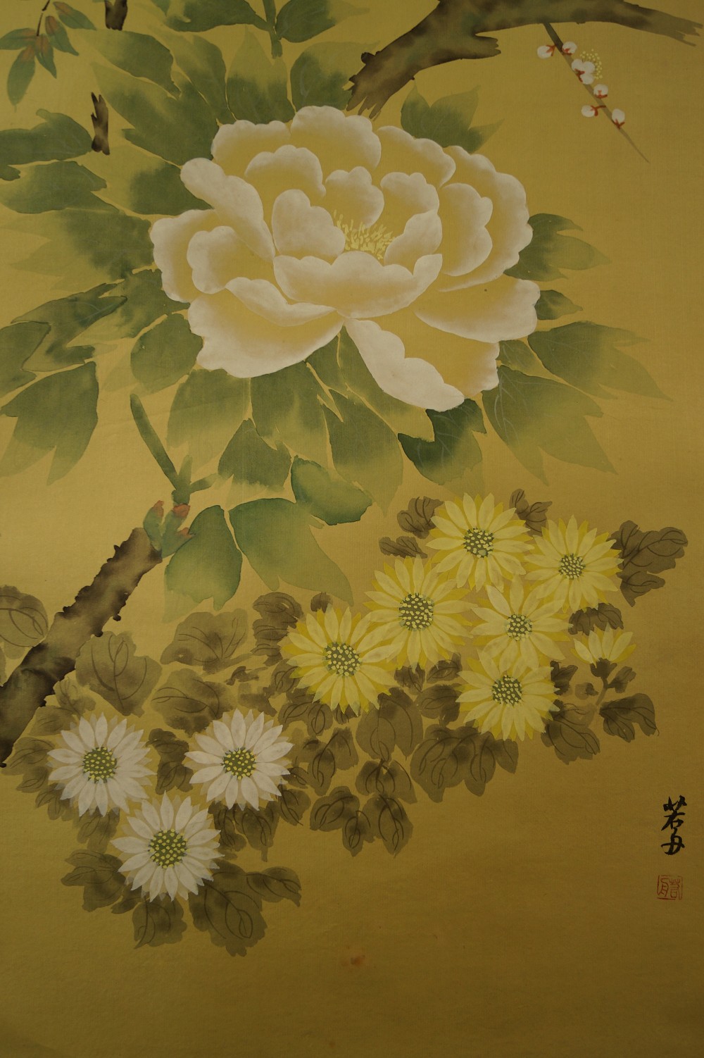 Fleurs motif gros plan 3