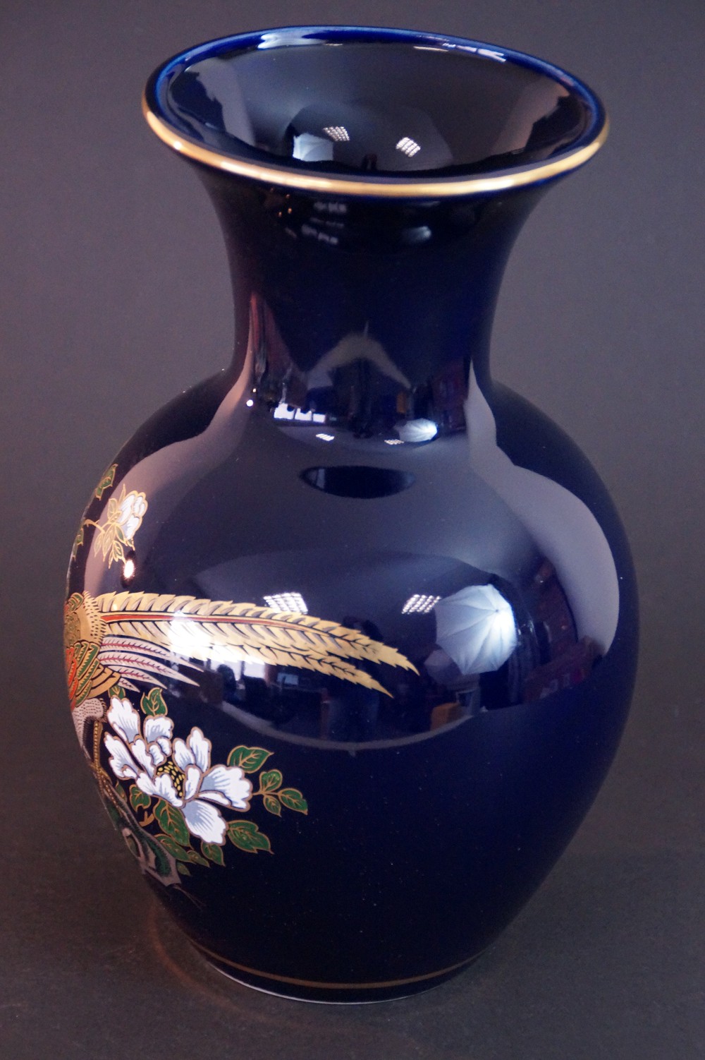 Kutani Vase von Seiho Seitenansicht 2