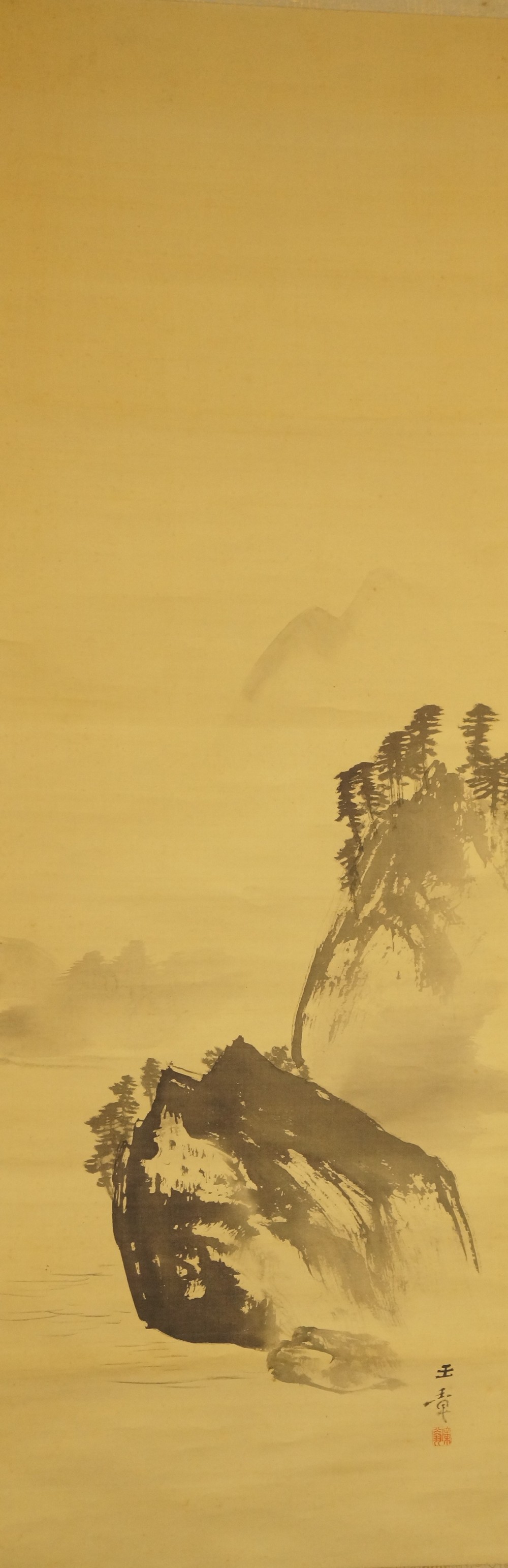 Paysage par Kawabata Gyoku motif complet sans encadrement