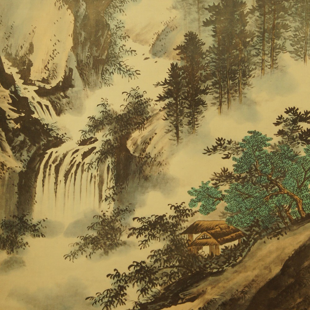 Kakemono paysage aperçu gros plan motif