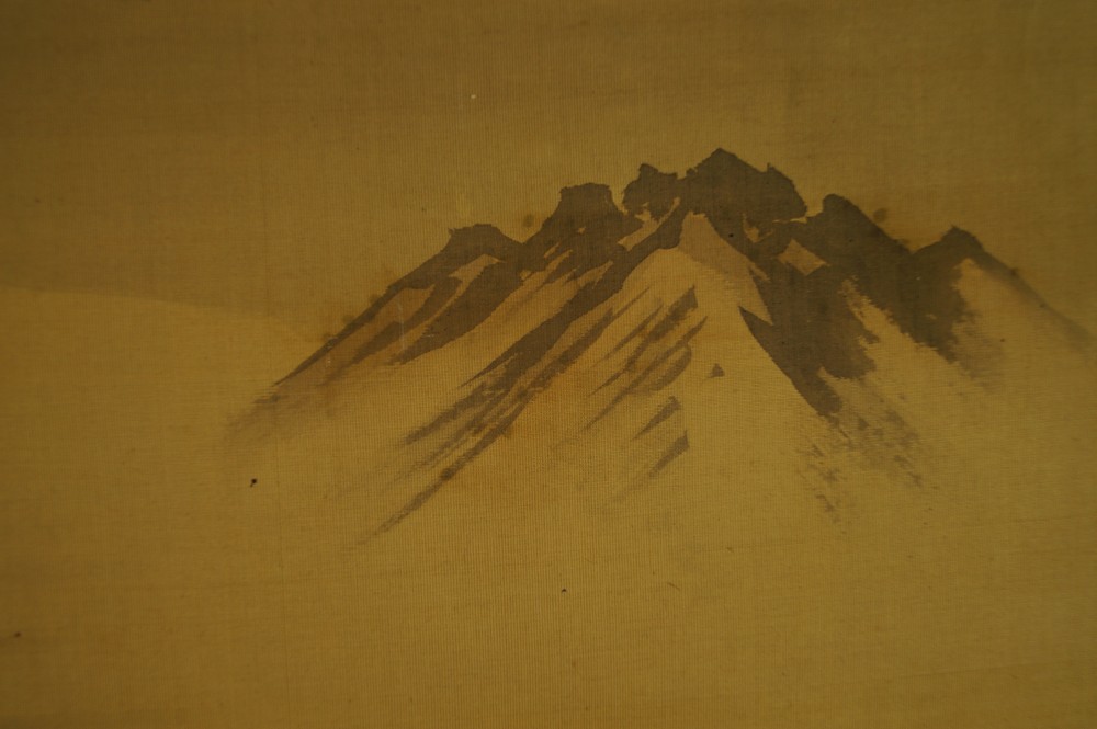 Paysage motif de montagne gros plan