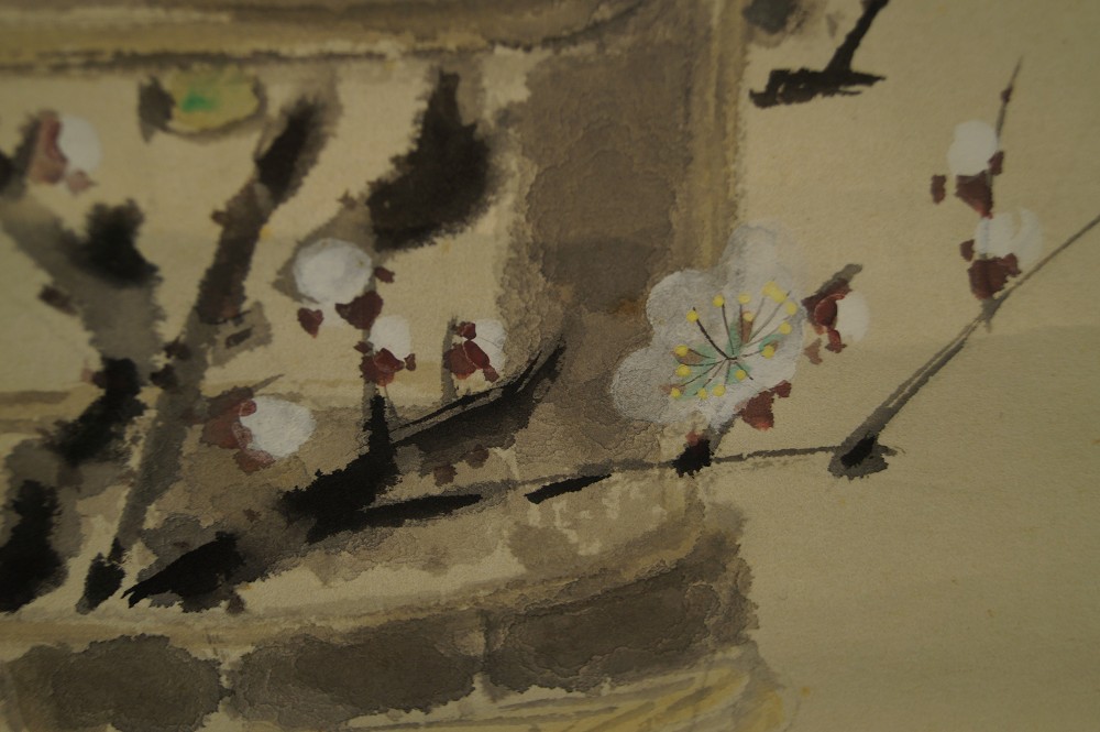 Brushwork close-up blossom detail
