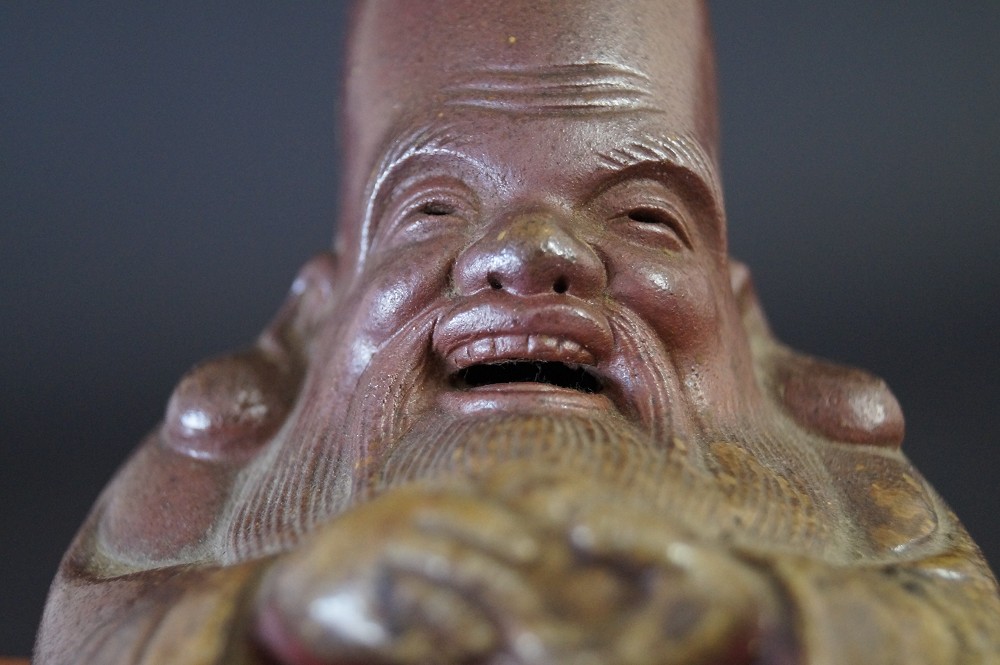 Fukurokuju Figur Gesicht Nahaufnahme 2