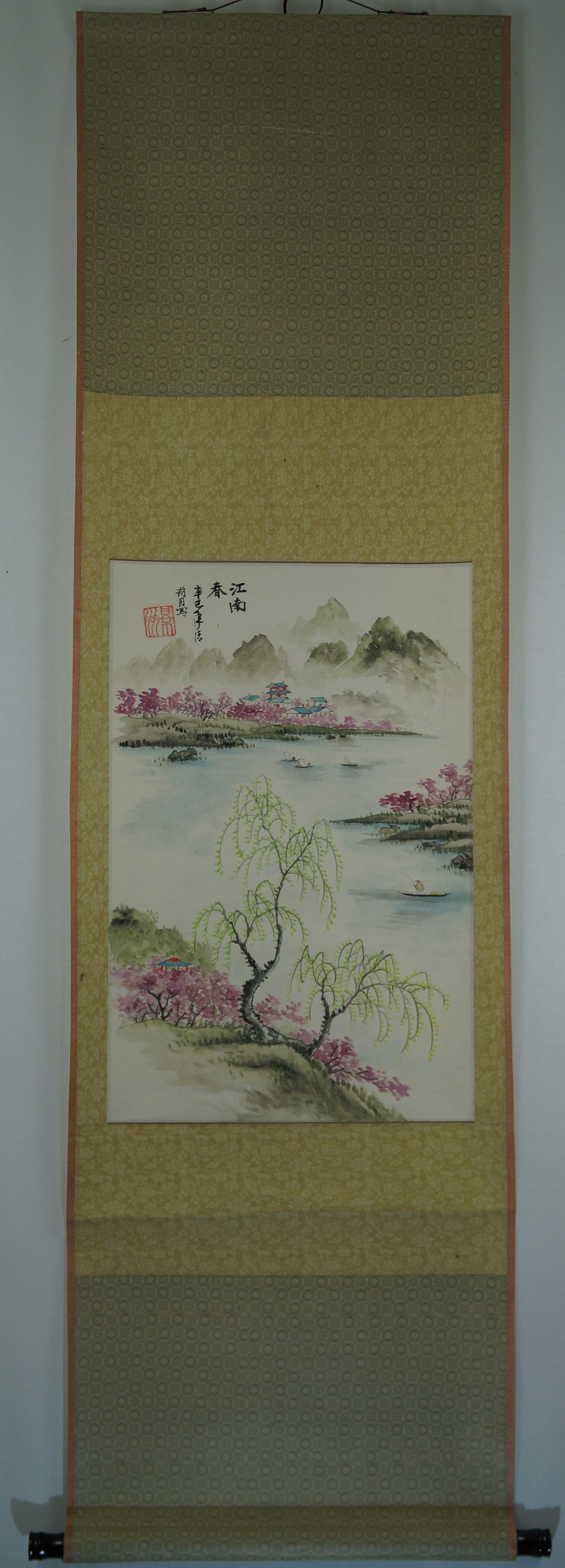 Kakemono Landschaft Gesamtansicht Rollbild