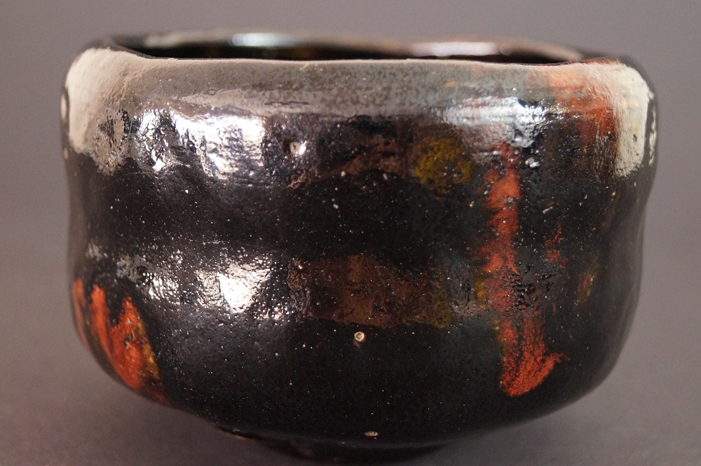 Chawan Kuroraku da Kyoto vista laterale 2