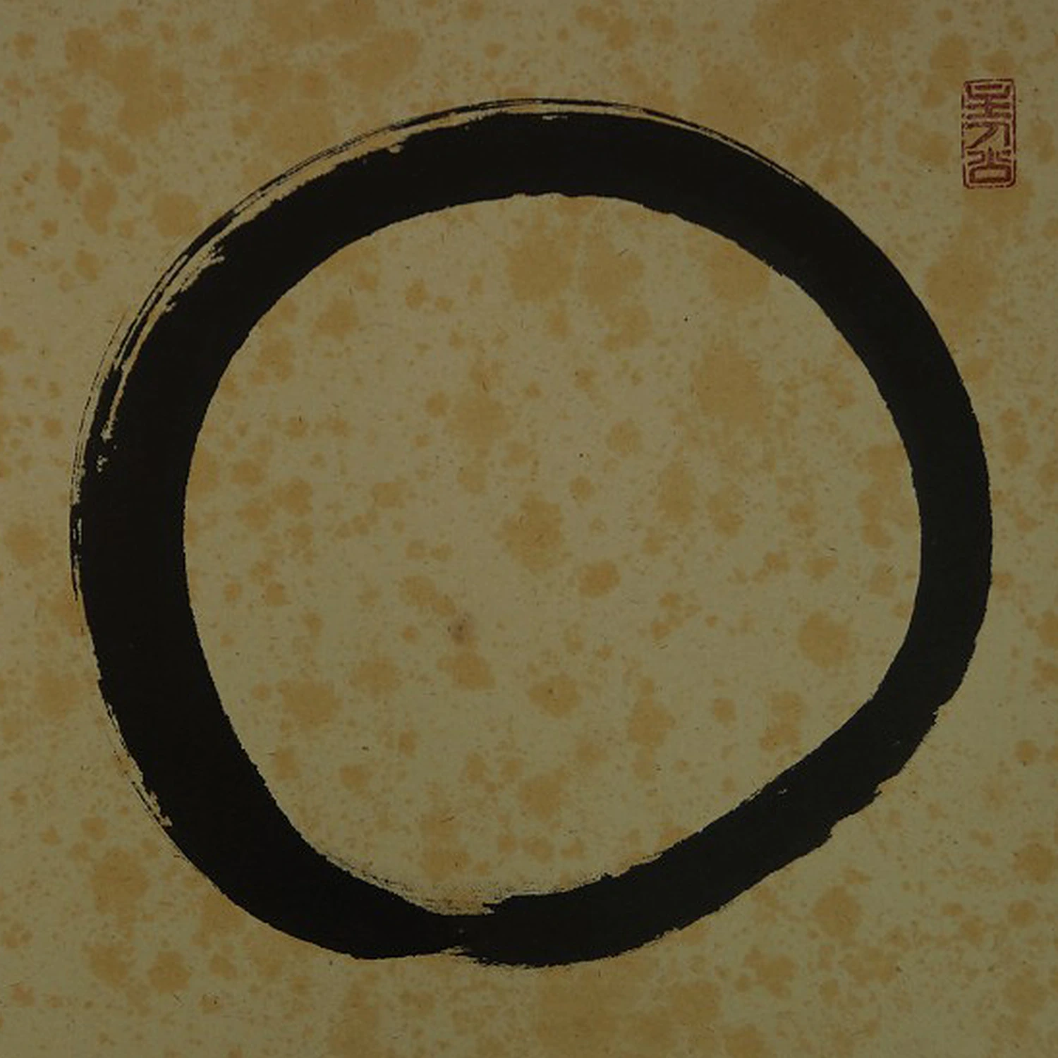 Enso Kakemono von Fukumoto Sekisho Motiv Nahaufnahme Vorschau