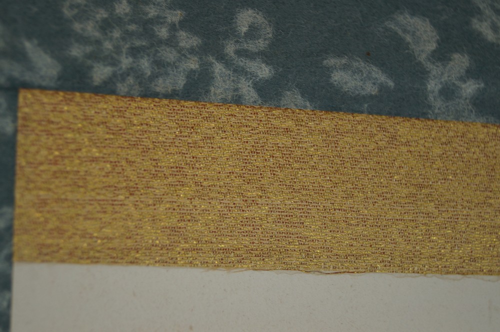 Kakemono Blume Montierungsdetail