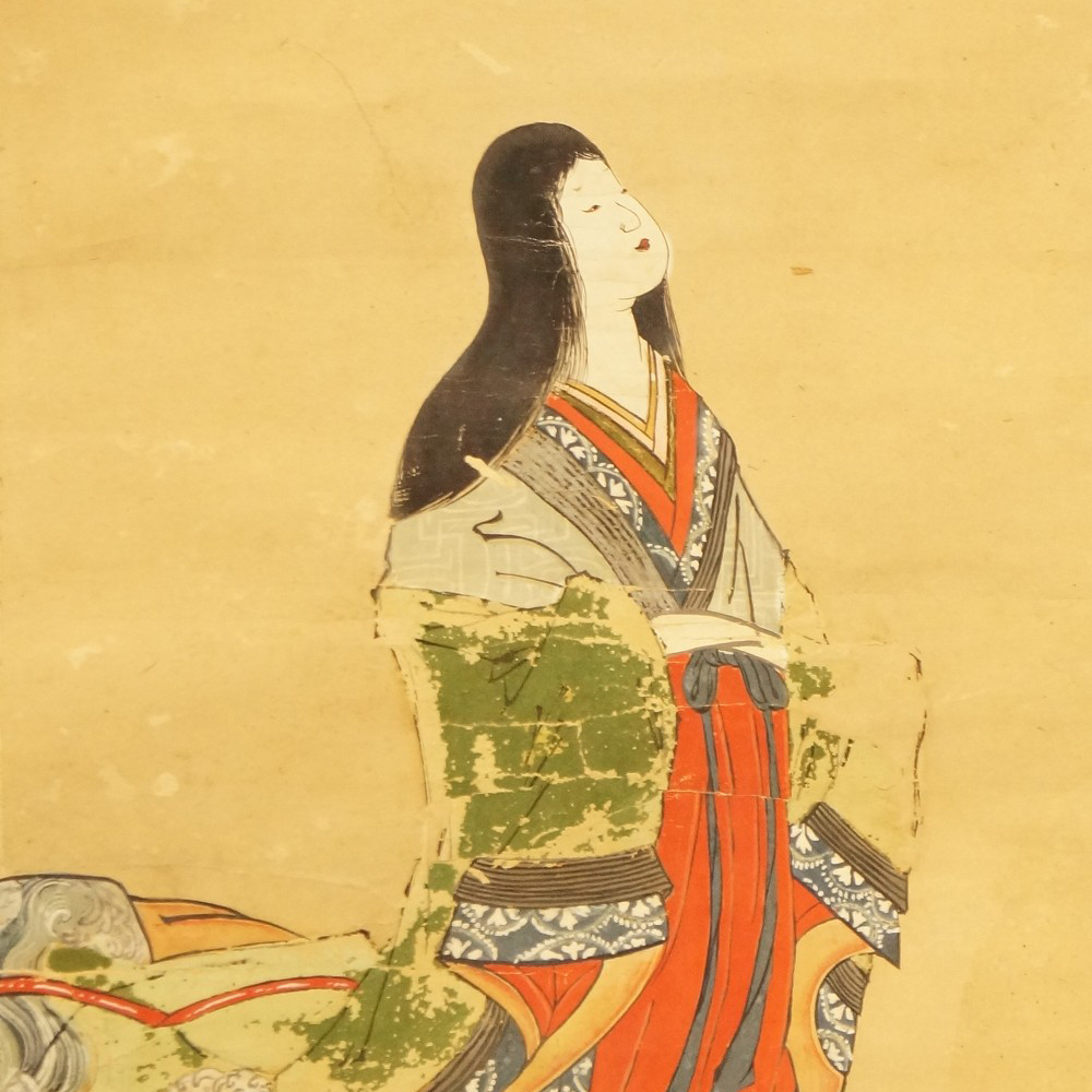 Courtly Lady of the Heian Period Motif Close-Up Preview