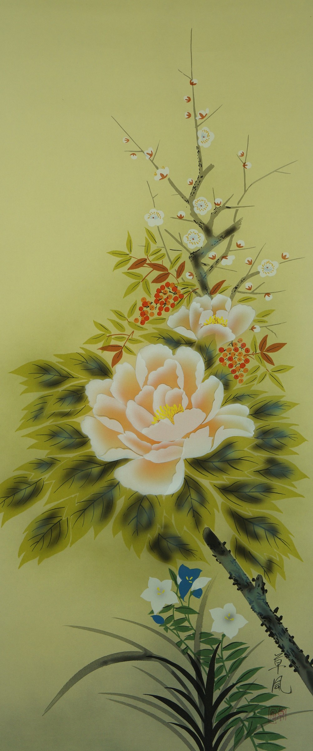 Blumen Rollbild Gesamtmotiv ohne Rahmung