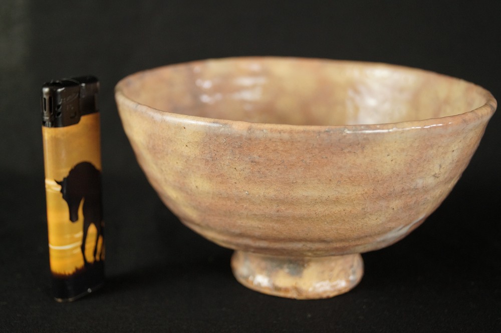 Chawan di Hagi Zuiho Ono confronto dimensioni