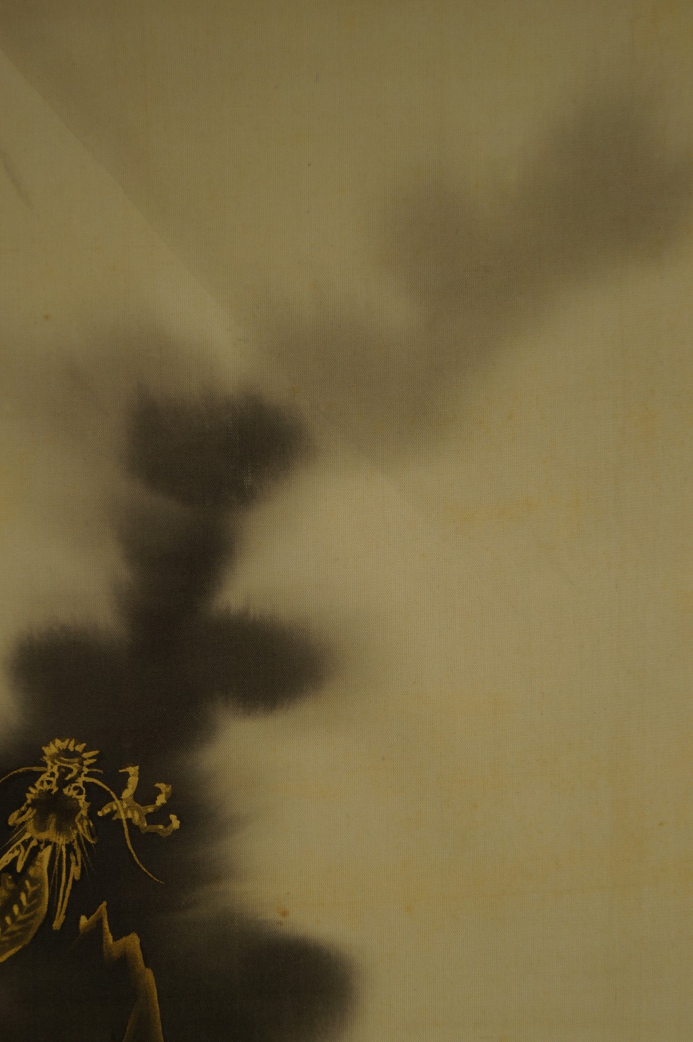 Japanisches Rollbild Drache und Fuji Berg von Kashu Iguchi Wolken Motiv Nahaufnahme