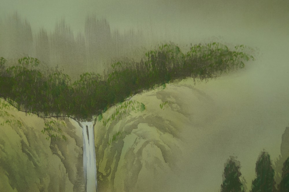Paesaggio rotolo verticale primo piano del motivo cascata 2