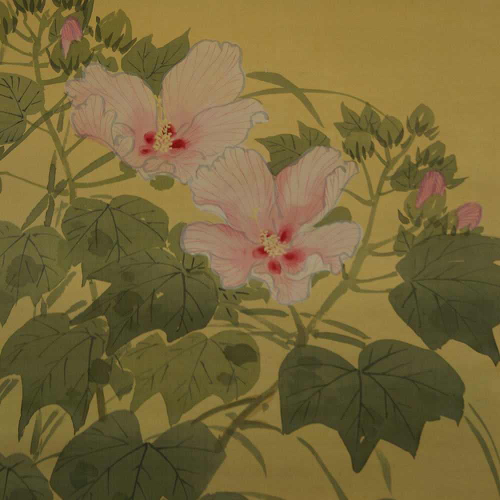 Spatz und Blumen von Seido Motiv Nahaufnahme Vorschau