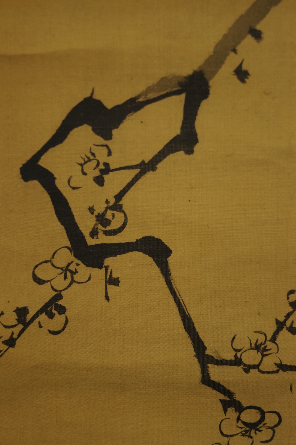 Fleurs de prunier au clair de lune Motif gros plan 3