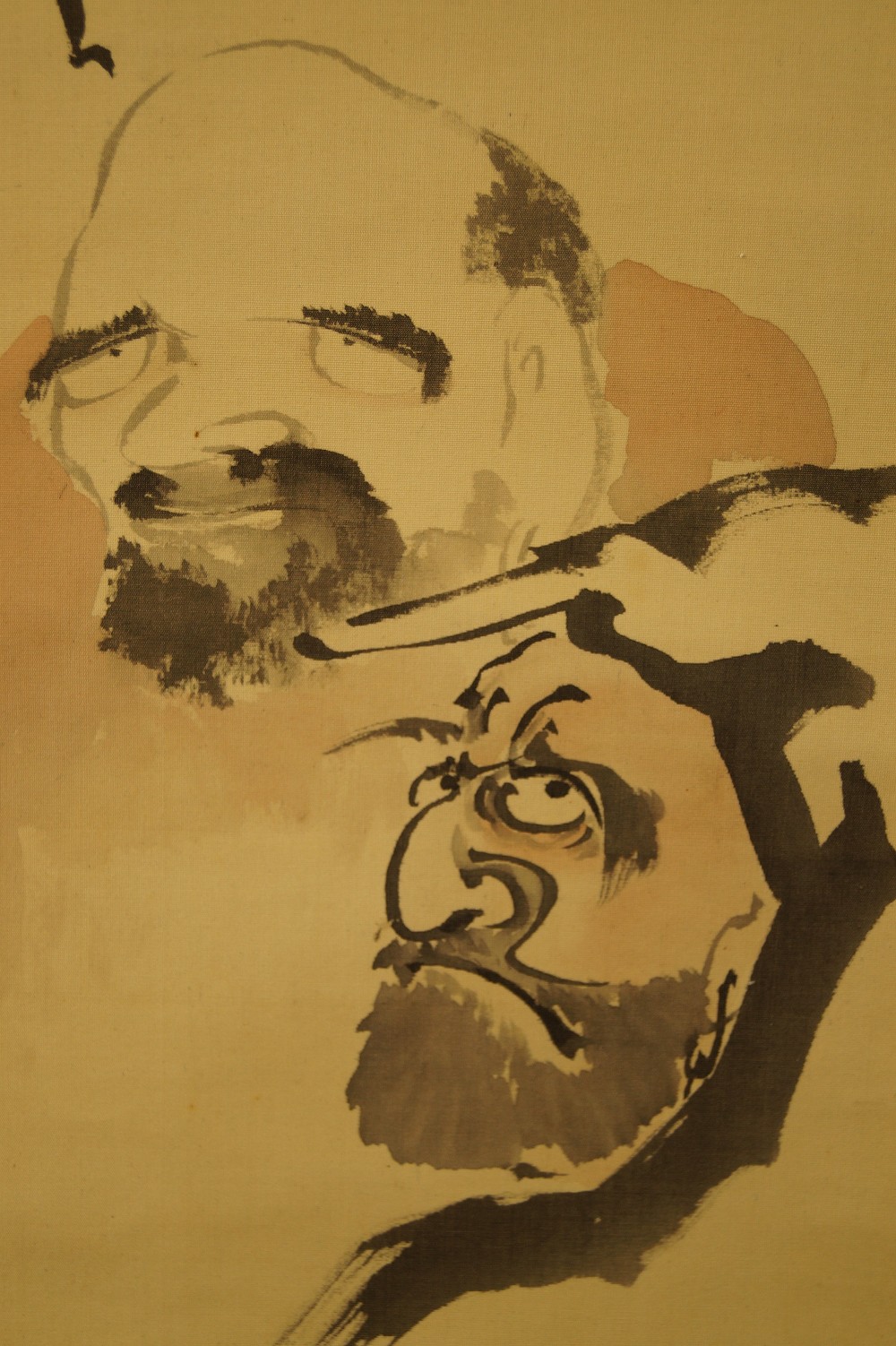 Bodhidharma Kakemono Bodhidharma Motiv Nahaufnahme 3