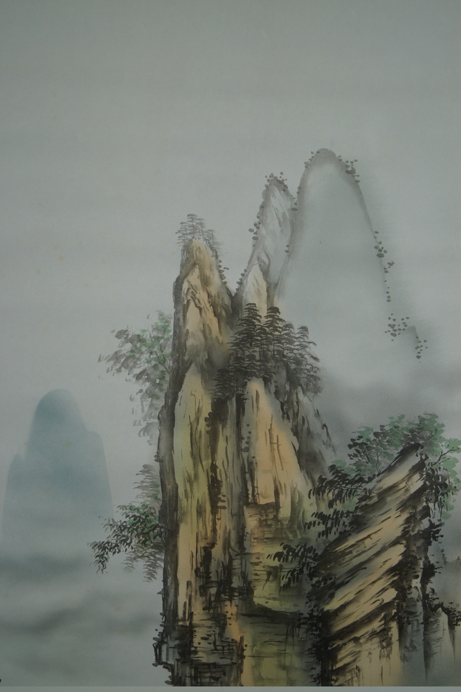 Paysage de montagne gros plan