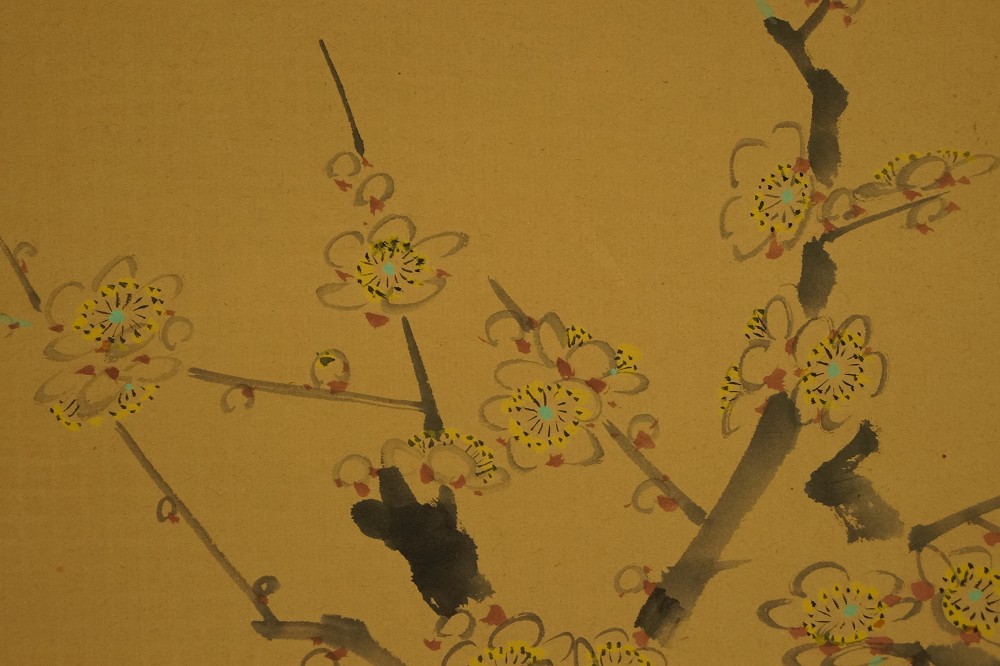 Zweig voller Sakura-Blueten Sakura-Motiv Nahaufnahme 1