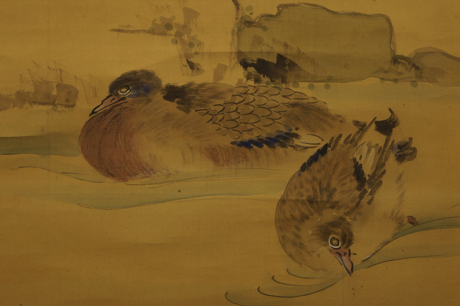 Japanische Malerei mit Tiermotiven