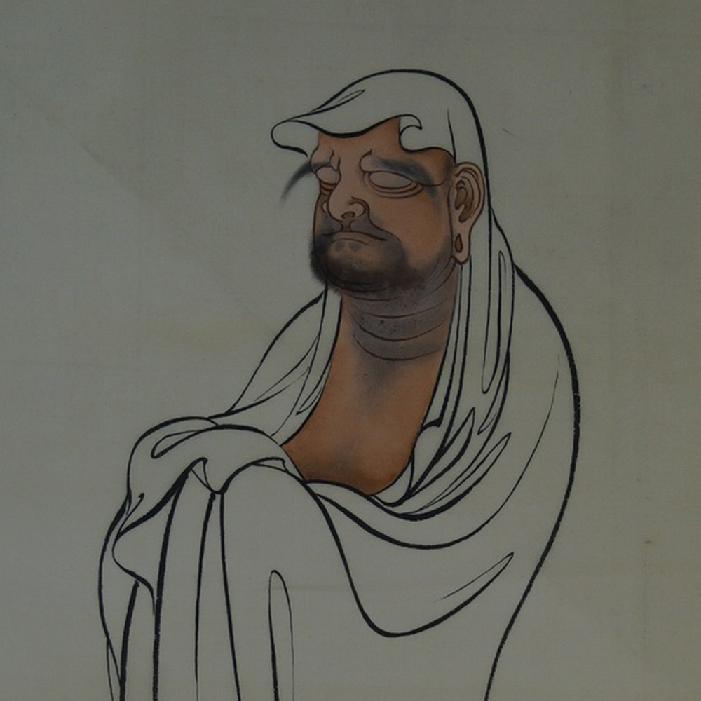 Bodhidharma Motiv Nahaufnahme Vorschau