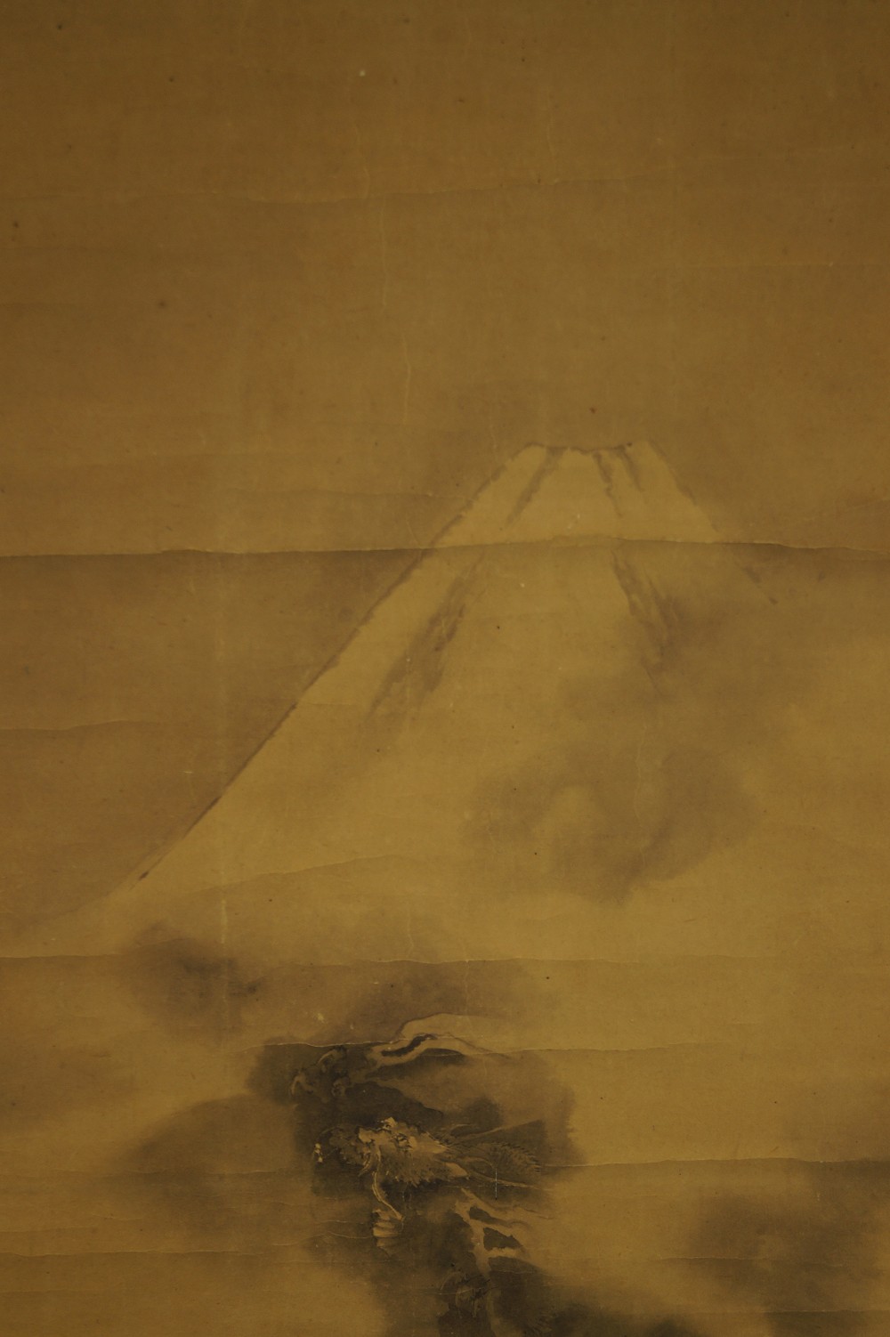 Schneebedeckter Fuji Gipfel Motiv Nahaufnahme