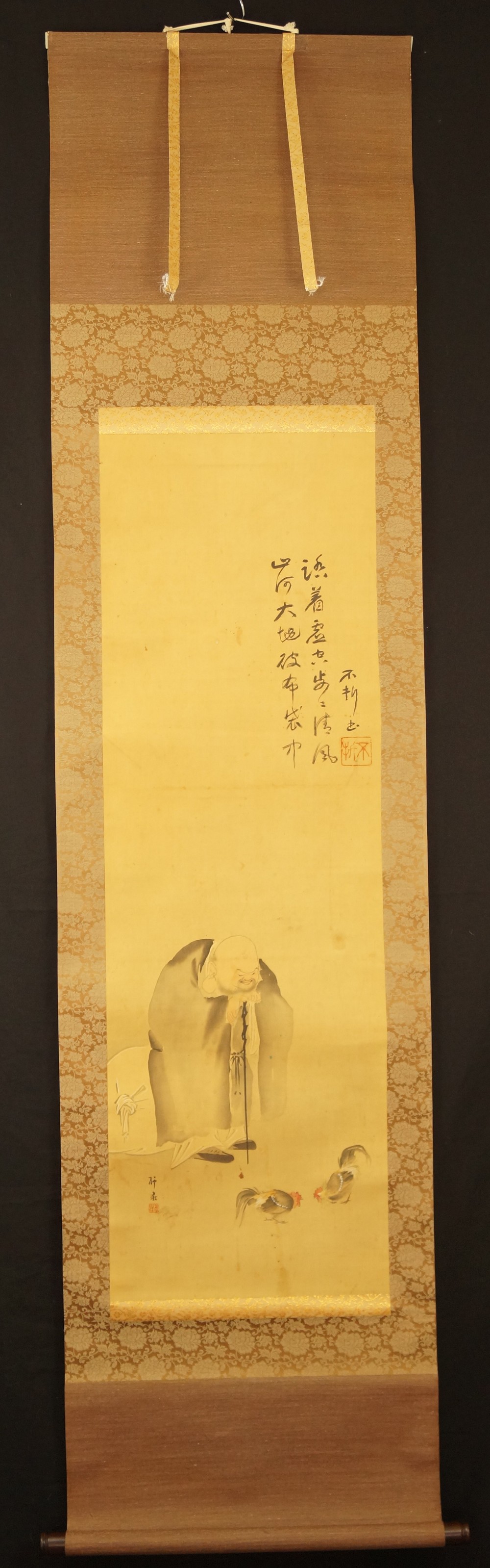 Hotei Kakemono Gesamtansicht Rollbild