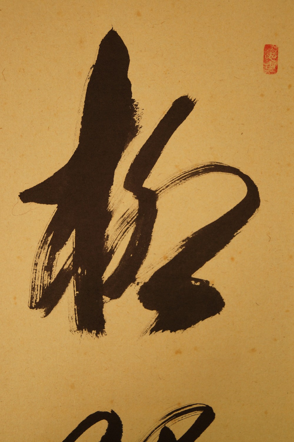Kalligraphie im Sosho-Stil Kalligrafie Nahaufnahme 1