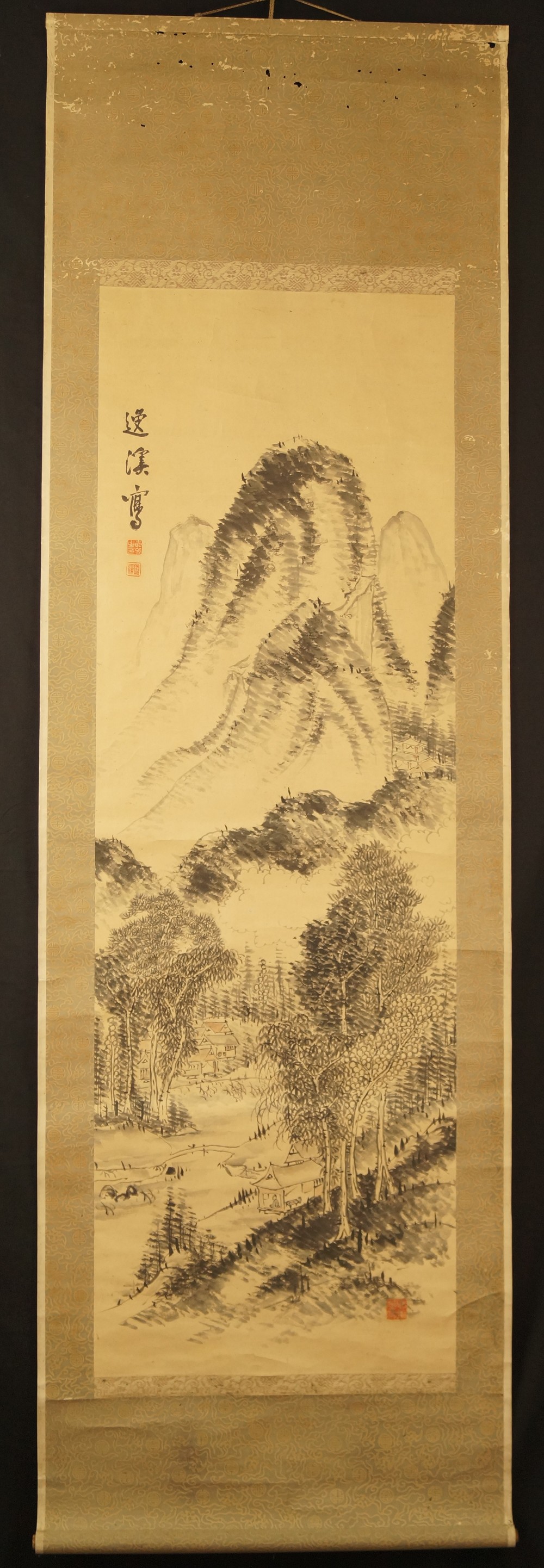 Kakemono paysage vue d'ensemble rouleau suspendu