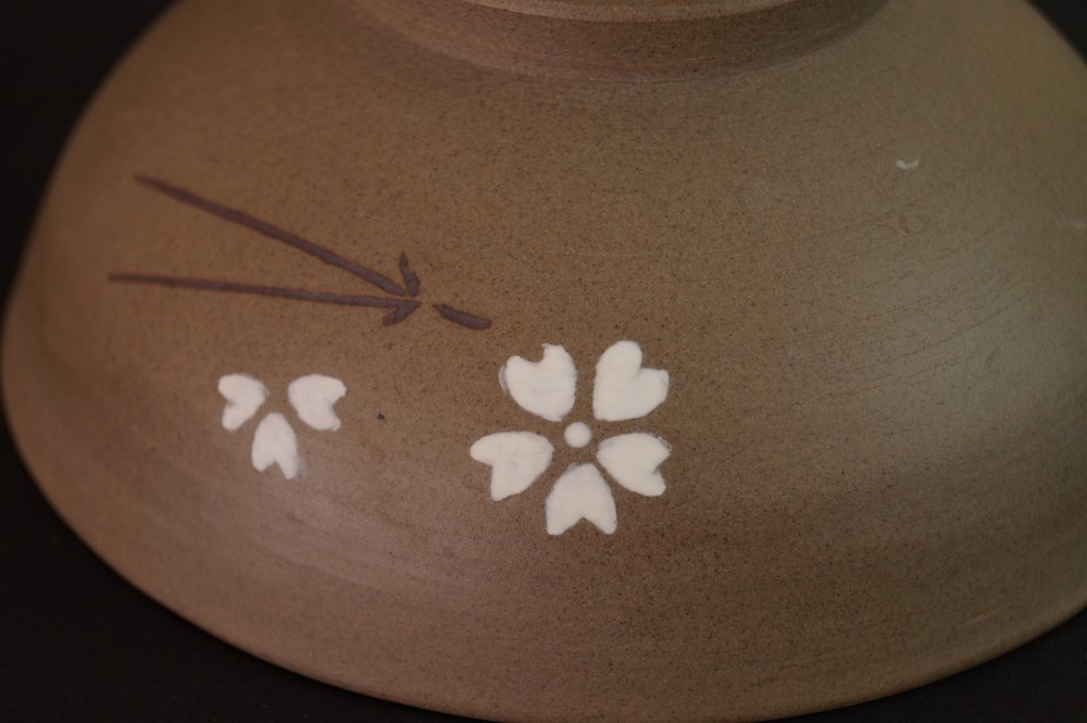 Chawan Sakura Koda Gros plan sur le motif 2