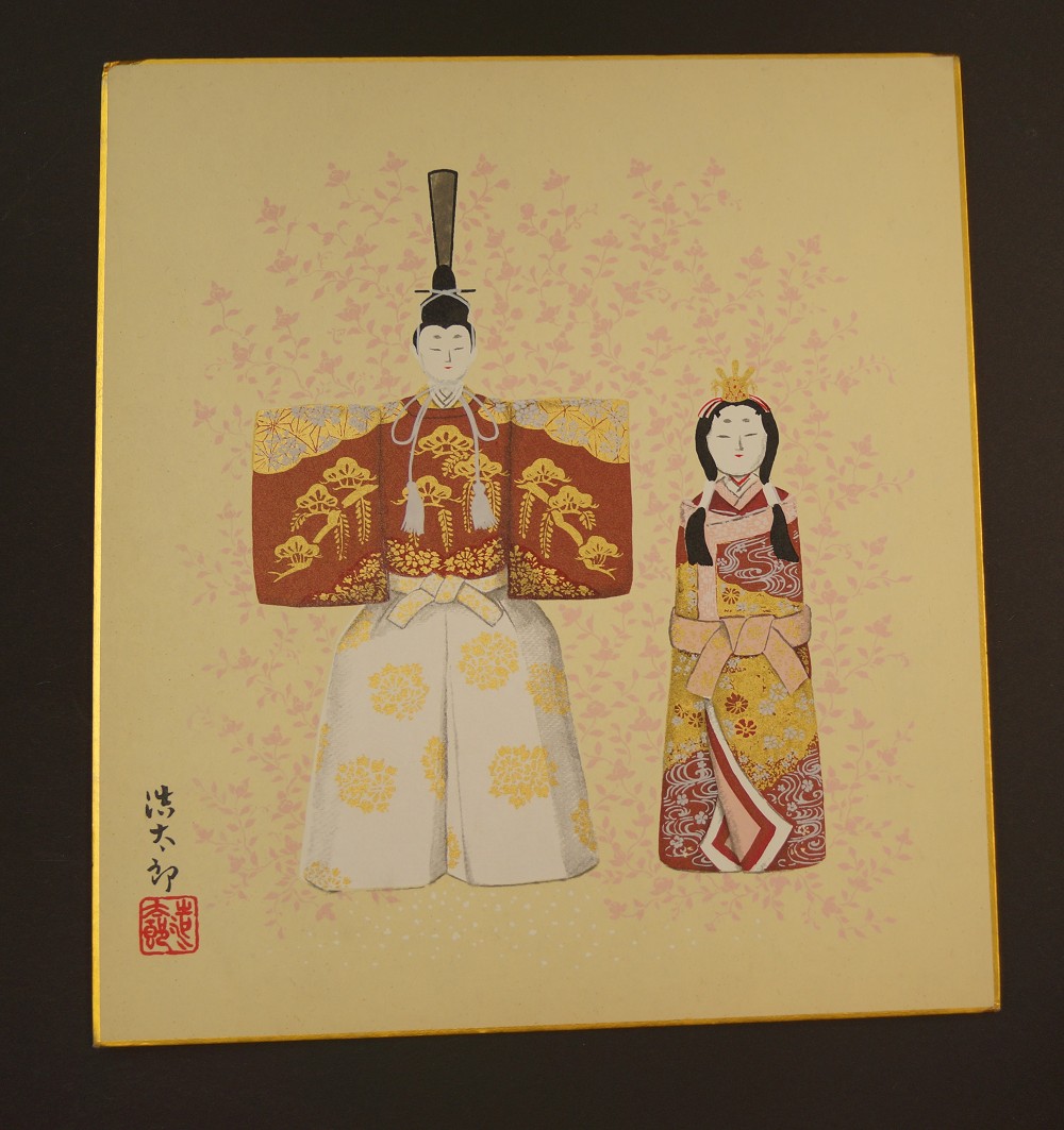 Shikishi Hina Dolls print shikishi full view