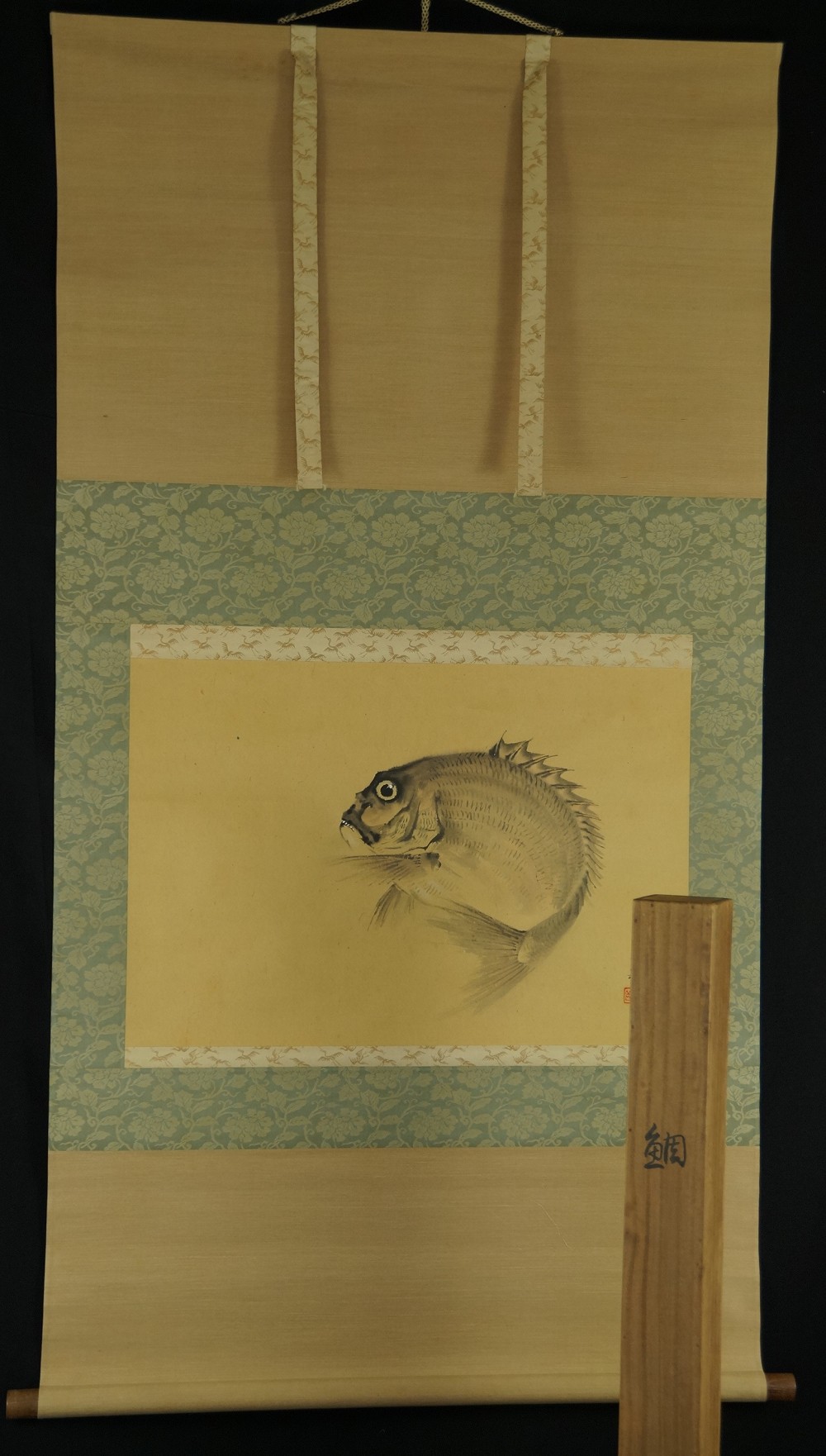 Goldbrasse von Ichigaku Hatano Gesamtansicht Rollbild
